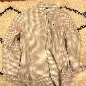Gray and white dress shirt